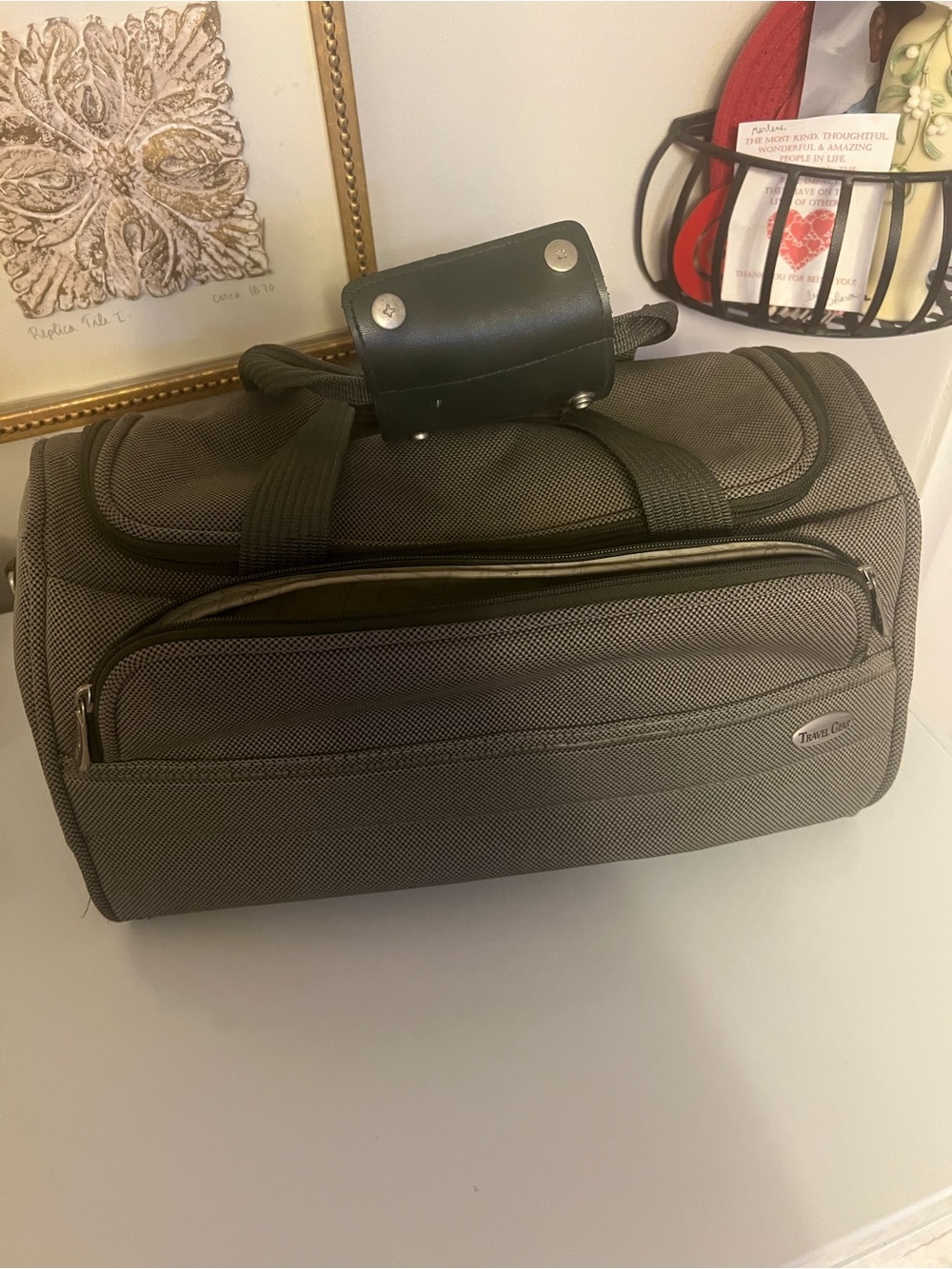 Travel Duffel Bag in Dark Gray - Men's Carry-On Weekend Bag